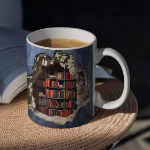 Taza 3D BookWorld Artesanal